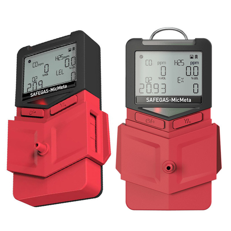MicMeta IP68 Waterproof Portable 4-Gas Detector with Man Down Alarm and 24-Hour Battery Life